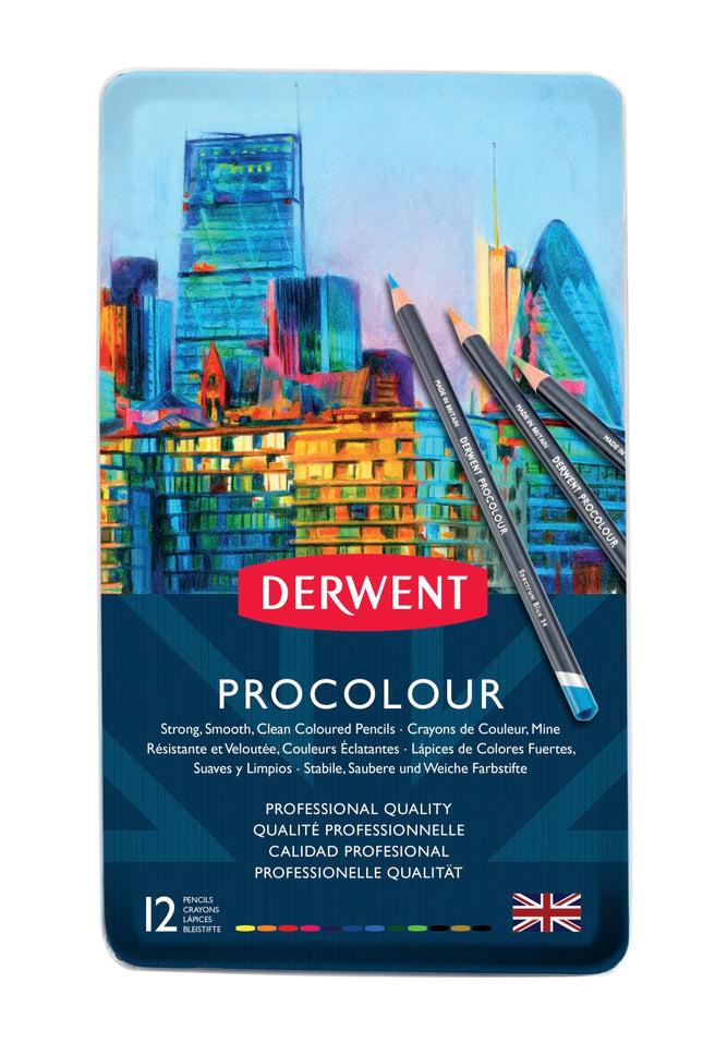 Derwent Procolour Pencils - Tin of 12