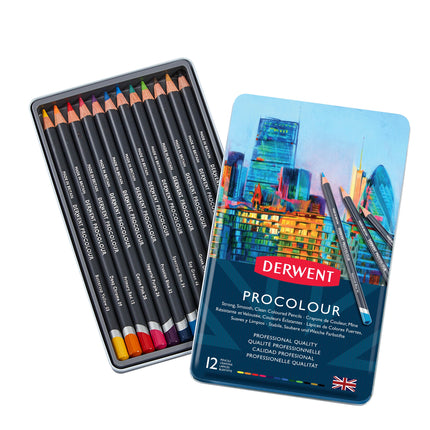 Derwent Procolour Pencils - Tin of 12