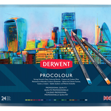 Derwent Procolour Pencils - Tin of 24