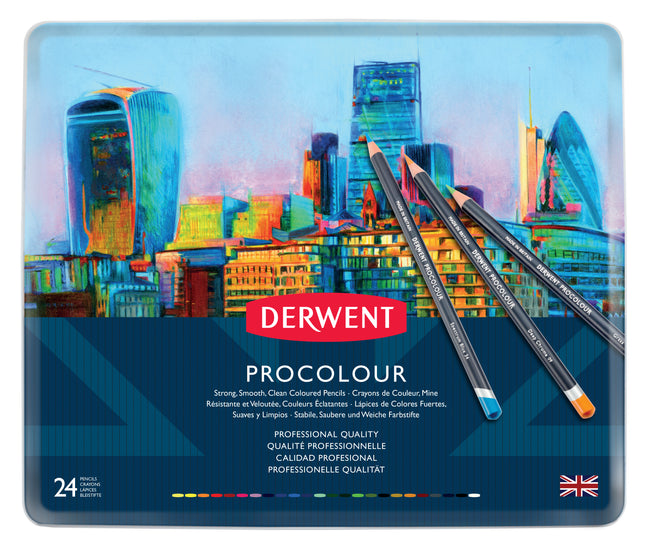 Derwent Procolour Pencils - Tin of 24