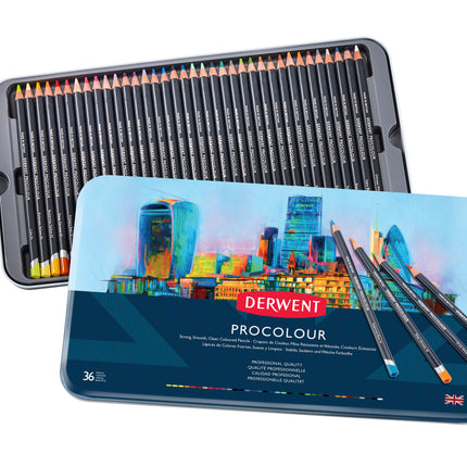 Derwent Procolour Pencils - Tin of 36