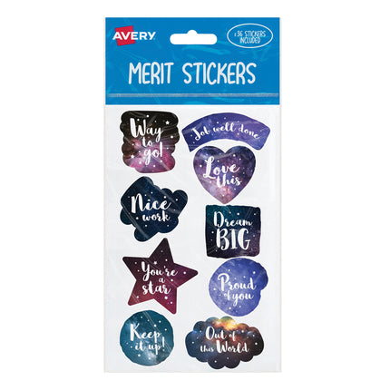 Avery Merit Stickers Cosmos - Pack of 36
