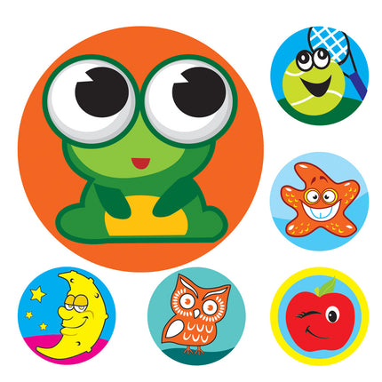 Avery Merit Stickers Mini Assorted Animals Round 13mm - Pack of 800