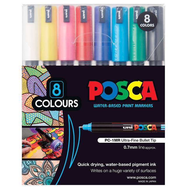 Uni Posca Marker PC-1MR - Pack of 8