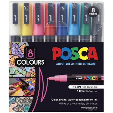 Uni Posca Marker PC-3M - Pack of 8