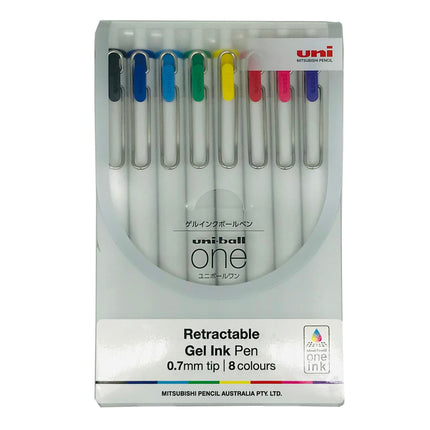Uni-Ball One Rollerball Gel Pens - Pack of 8