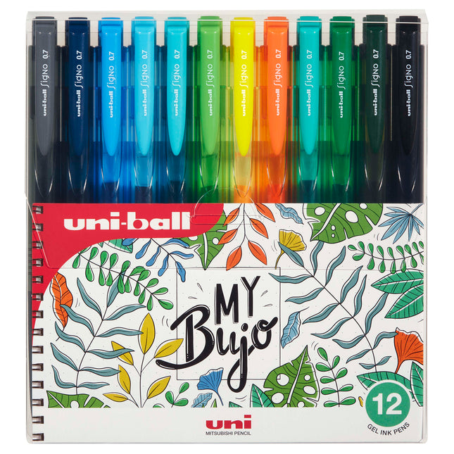 Uni Signo RT1 Retractable Gel Pen Botanical - Pack of 12