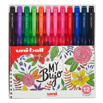 Uni-Ball Signo RT1 Retractable Gel Pen Floral - Pack of 12