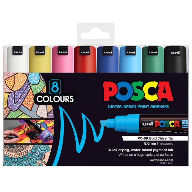 Uni Posca Marker PC-8K - Pack of 8