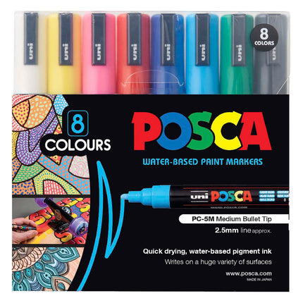 Uni Posca Marker PC-5M - Pack of 8