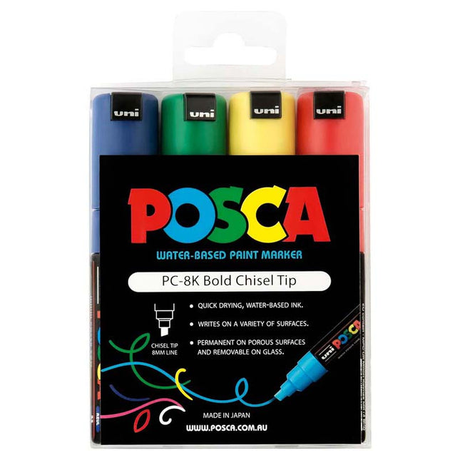 Uni Posca Marker PC-8K - Pack of 4