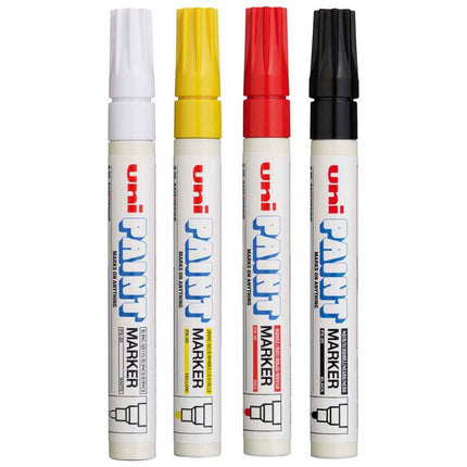 Uni Paint Marker PX-20 2.8mm Bullet Tip - Pack of 4