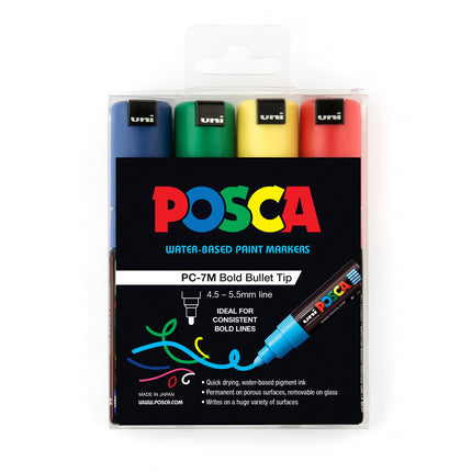Uni Posca Marker PC-7M - Pack of 4