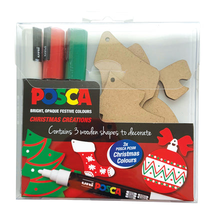 Uni Posca PC-5M Christmas Decorations Activity Pack
