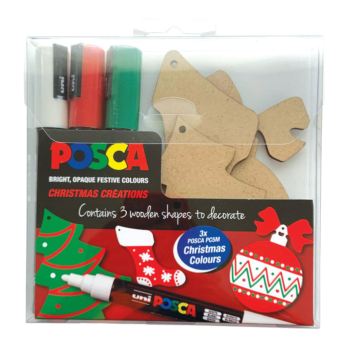 Uni Posca PC-5M Christmas Decorations Activity Pack
