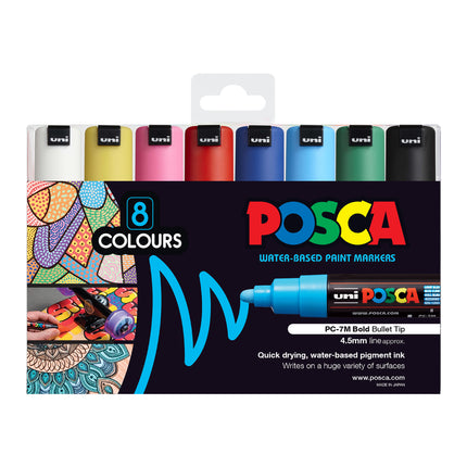 Uni Posca Marker PC-7M - Pack of 8