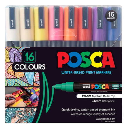 Uni Posca Marker PC-5M - Pack of 16