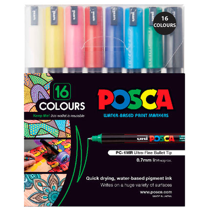 Uni Posca Marker PC-1MR - Pack of 16