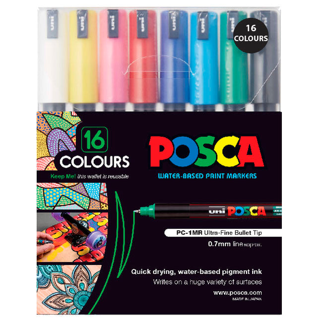 Uni Posca Marker PC-1MR - Pack of 16