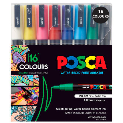 Uni Posca Marker PC-3M - Pack of 16