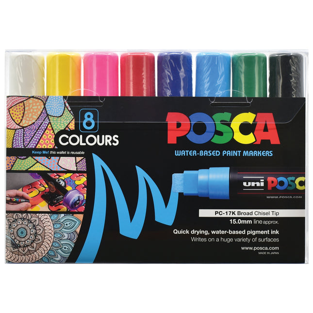 Uni Posca Marker PC-17K - Pack of 8