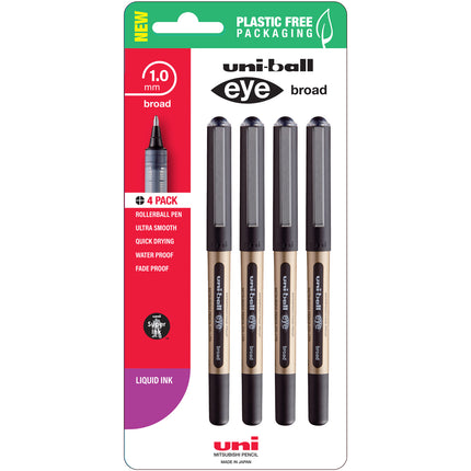 Uni-ball Eye Rollerball Pens 1.0mm Broad - Packs