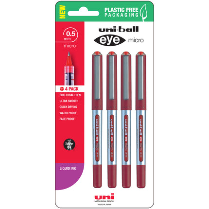 Uni-ball Eye Rollerball Pens 0.5mm Micro - Packs