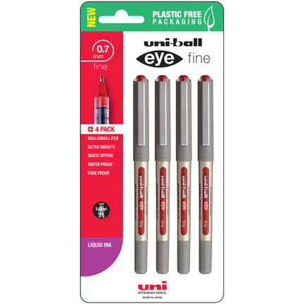 Uni-ball Eye Rollerball Pens 0.7mm Fine - Packs