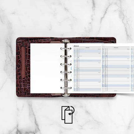 Filofax Refill - Year Planner Vertical - Pocket - 2027