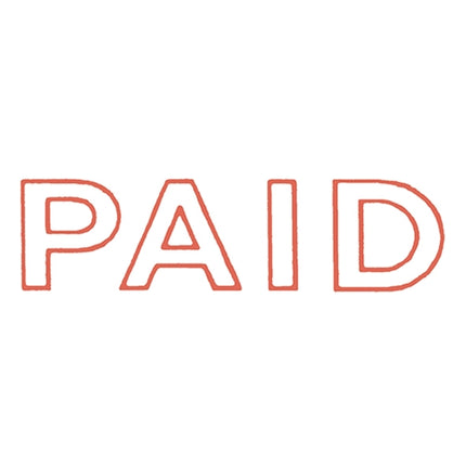 Dixon Stamps - Paid - Red