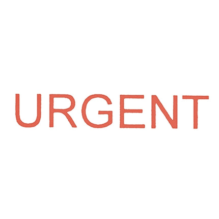 Dixon Stamp - Urgent - Red