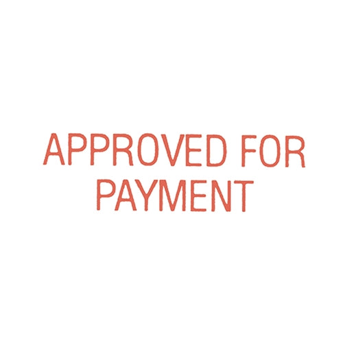 Dixon Stamp - Approved For Payment - Red