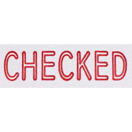 Dixon Stamp - Checked - Red