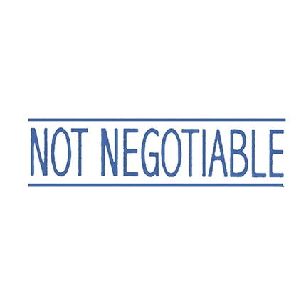 Dixon Stamp - Not Negotiable - Blue