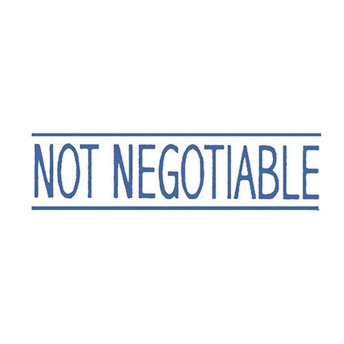 Dixon Stamp - Not Negotiable - Blue