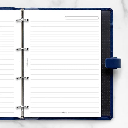 Filofax Organiser - Refill A4 - Notepaper Ruled - White