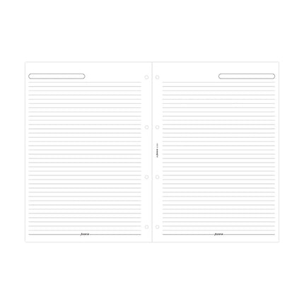 Filofax Organiser - Refill A4 - Notepaper Ruled - White