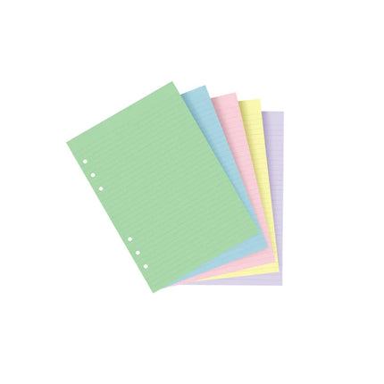 Filofax Organiser - Refill A5 - Notepaper Ruled - Assorted Colours