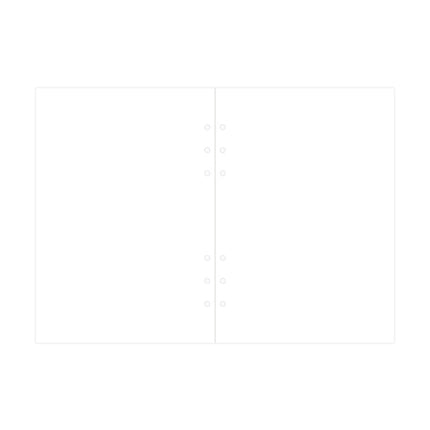 Filofax Organiser - Refill A5 - Notepaper Plain - White
