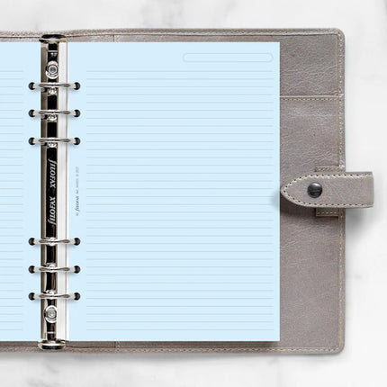 Filofax Organiser - Refill A5 - Notepaper Ruled - Blue