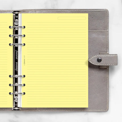 Filofax Organiser - Refill A5 - Notepaper Ruled - Yellow