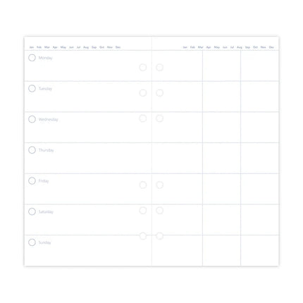 Filofax Clipbook - Refill Personal - Week To View - Diary Undated