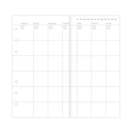 Filofax Clipbook - Refill Personal - Monthly Planner - Undated
