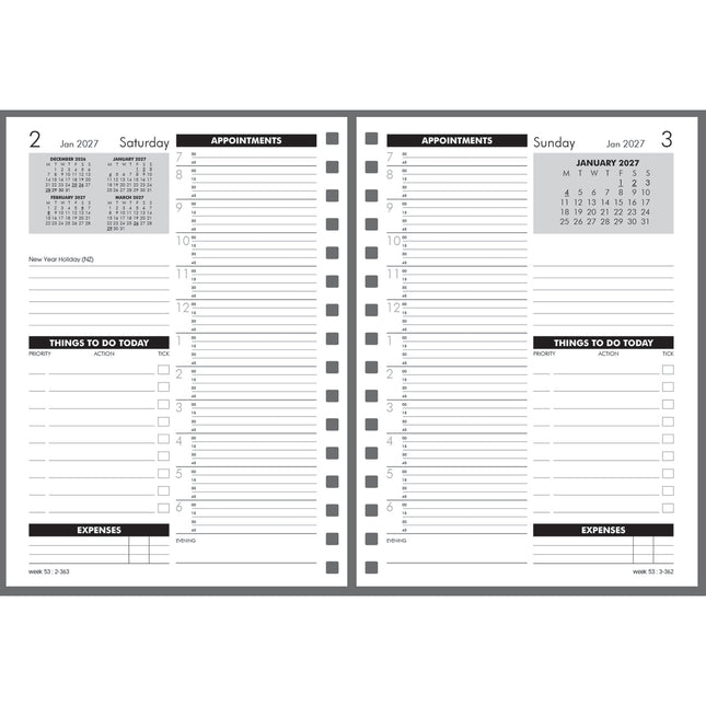 Collins Diary Refill MDA51A - Time Manager 2027