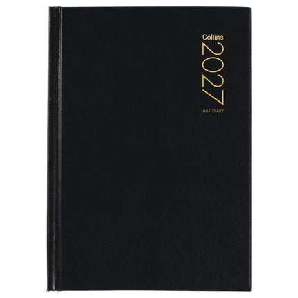 Collins Diary A6 - Day to View - Black - 2027