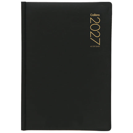 Collins Diary A5 - Day to View - Black - 2027