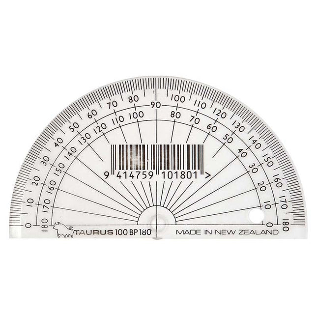 Taurus Protractor 10cm 180 Degrees