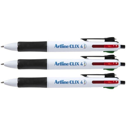 Artline Clix 4 Colour Pen - Pack of 3