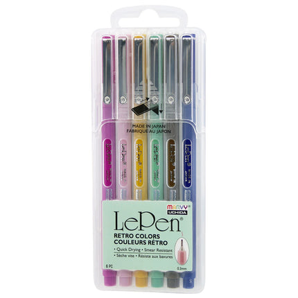 Marvy Le Pen Set of 6 - Retro