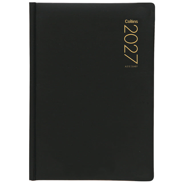 Collins Diary A5 - Day to View - Black - 2027